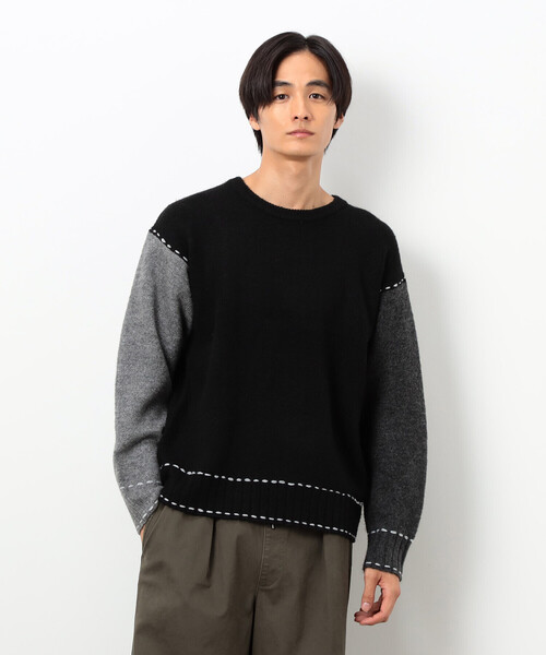 COMME CA ISM（コムサイズム） セーター ニット ハンドステッチプル 
