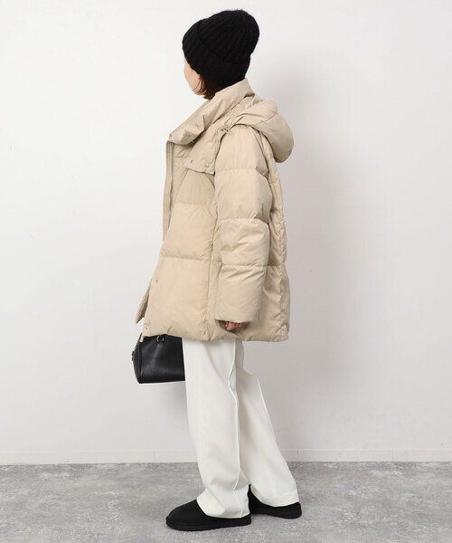 「SLOBE IENA」 ダウンジャケット 36 ベージュ レディース_画像9