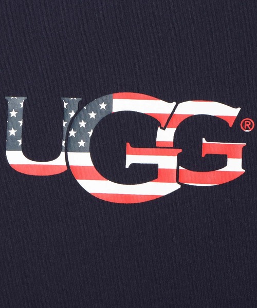 「UGG」 半袖Tシャツ M ネイビー レディース_画像9