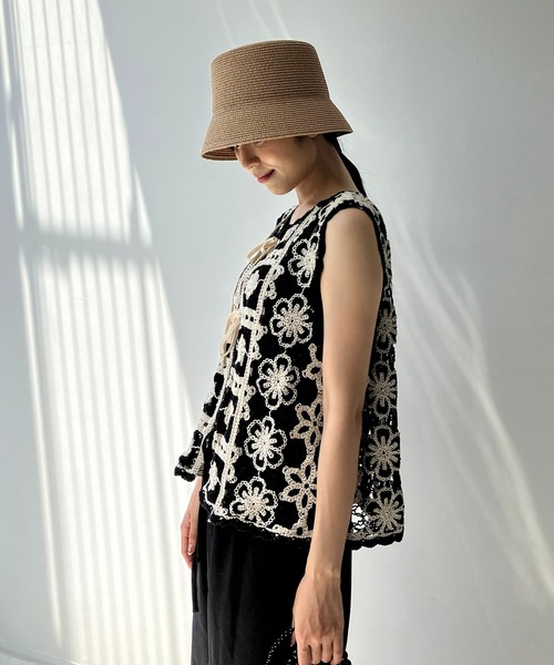 「AS KNOW AS plus」 ベスト FREE ブラック レディース_画像3