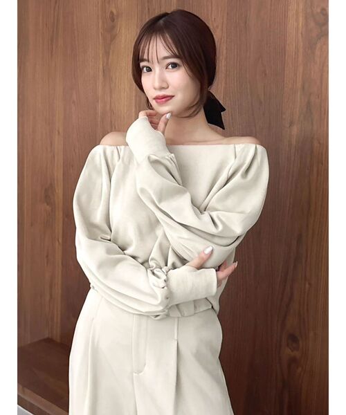 dazzlin（ダズリン） トレーナー スウェット 「吉田朱里」タック