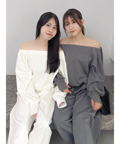 リン♡　グレー dazzlin（ダズリン） トレーナー スウェット 「吉田朱里」タック