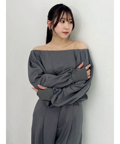 dazzlin（ダズリン） トレーナー スウェット 「吉田朱里」タック
