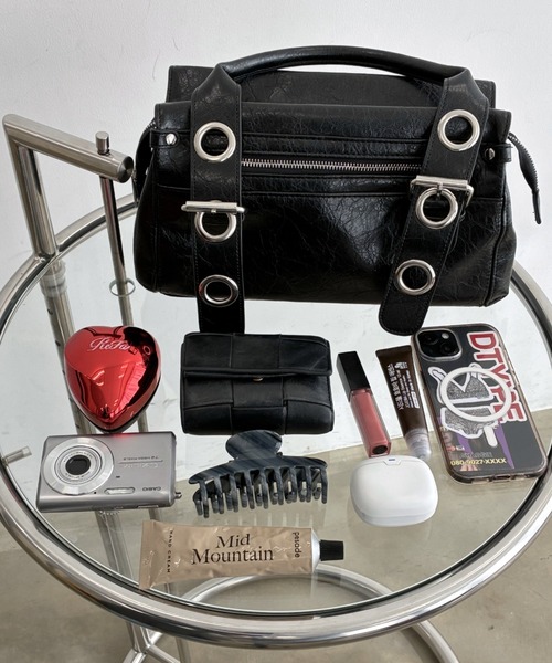 SHAGGIE（シャギー） ボストンバッグ ダブルハンドルアイレットミニ