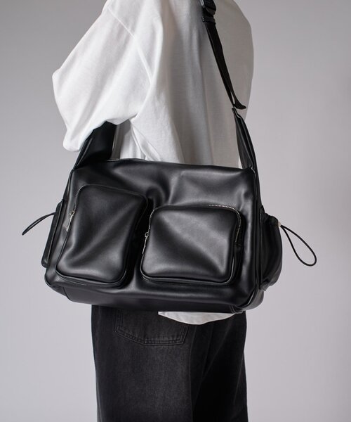 「Lui's」 ショルダーバッグ FREE ブラック メンズ_画像3