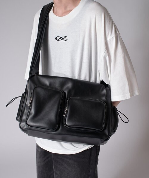 「Lui's」 ショルダーバッグ FREE ブラック メンズ_画像4