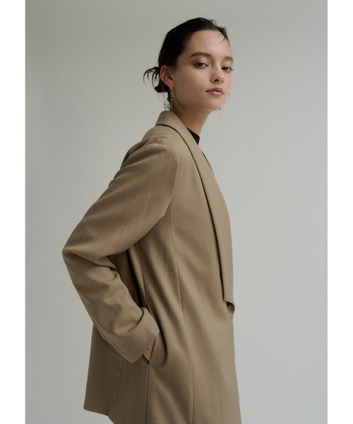 LE'RURE ジャケット テーラードジャケット Irregular collar design