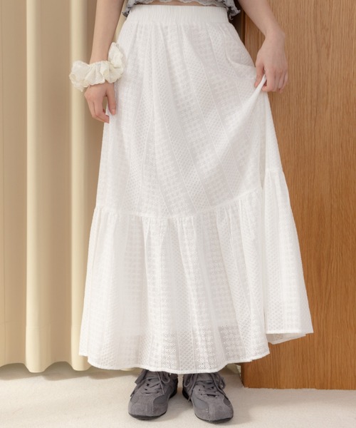 REMOON ロング スカート コットンレーススカート : ZOZOTOWN Yahoo!店