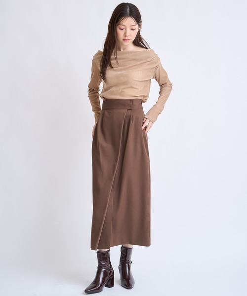 NOELA（ノエラ） スカート 「販路限定」ナローロングスカート