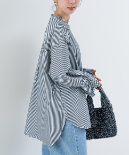 「ANNA LUNA」 長袖ブラウス MEDIUM ブラック レディース_画像8