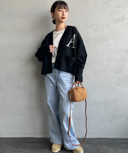 「AMERICANA」 ニットカーディガン ONE SIZE ブラック レディース_画像7