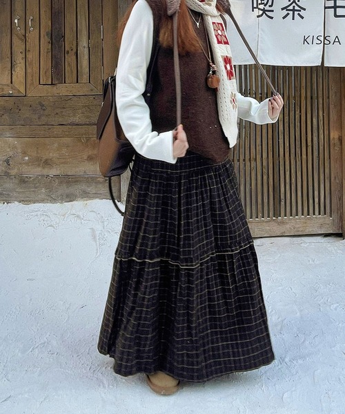 FAVORITO スカート チェック柄スカート : ZOZOTOWN Yahoo!店 - 通販