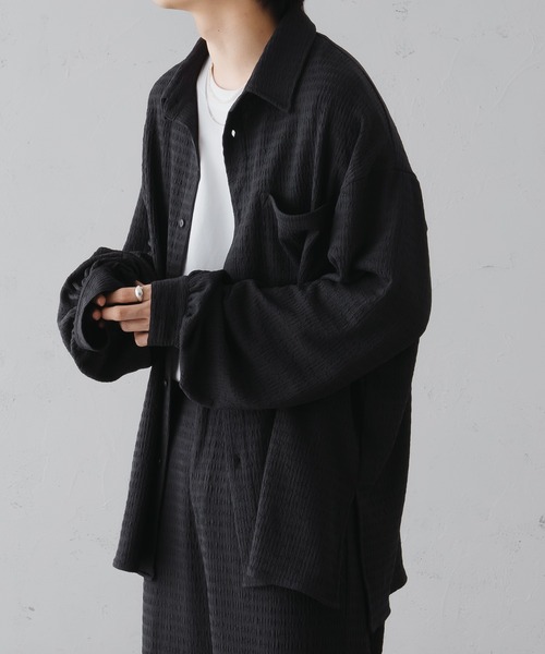 「epnok」 長袖シャツ SMALL ブラック メンズ_画像6