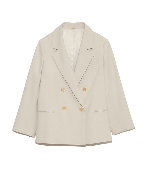 Mila Owen ベージュ テーラードジャケット サイズ0 Mila Owen（ミラオーウェン） テーラードジャケット 0 ベージュ