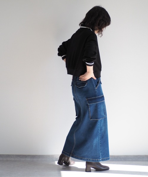 「cepo」 デニムスカート L ワンウォッシュ レディース_画像2