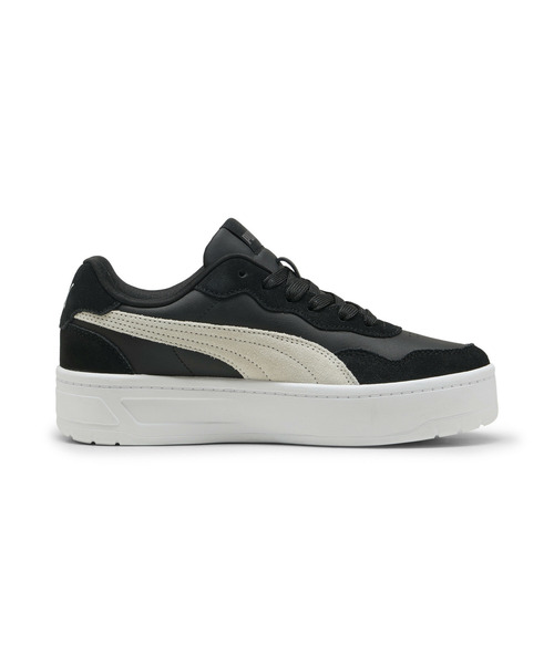 「PUMA」 ローカットスニーカー 22.5cm ブラック×ホワイト レディース_画像5