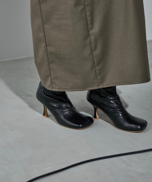 「THE YOn」 ブーツ 38 グレイッシュブルー レディース_画像2