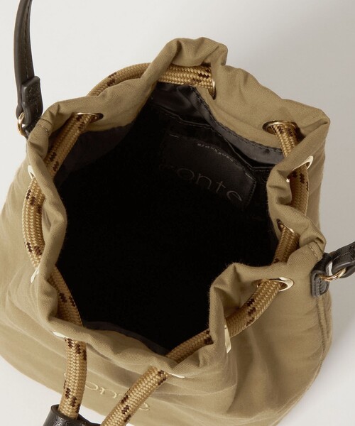 conte ハンドバッグ 「conte」ドローストリング バッグ BEIGE 