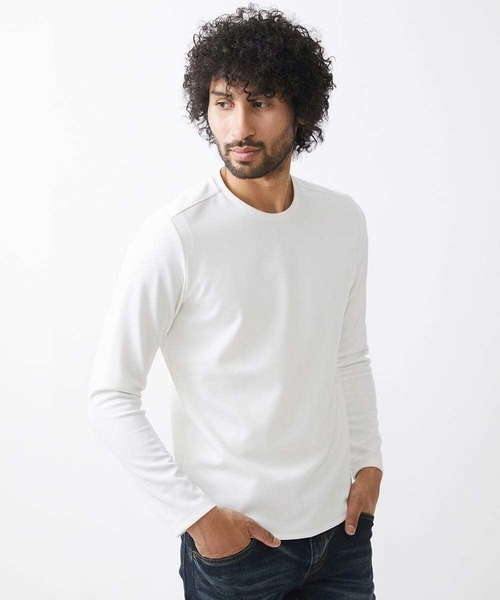 「MICHEL KLEIN HOMME 」 長袖Tシャツ X-LARGE ブラック メンズ_画像2