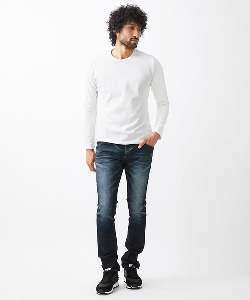 「MICHEL KLEIN HOMME 」 長袖Tシャツ X-LARGE ブラック メンズ_画像3