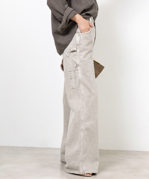 「AGOLDE」 デニムパンツ 25 ベージュ レディース_画像6