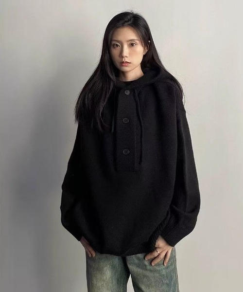 「FreeZone」 長袖ニット F グレー メンズ_画像3