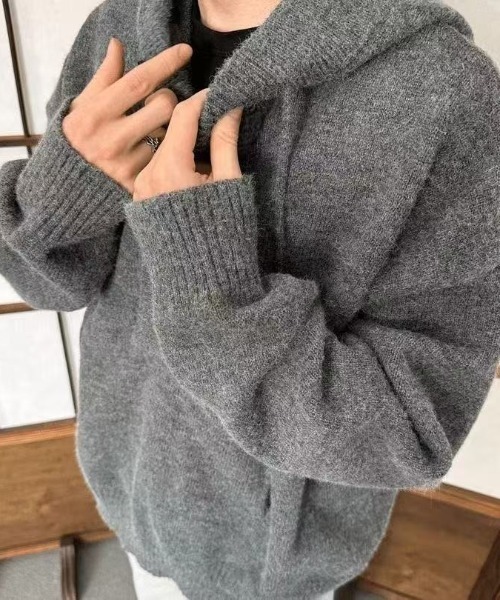 「FreeZone」 長袖ニット F グレー メンズ_画像4