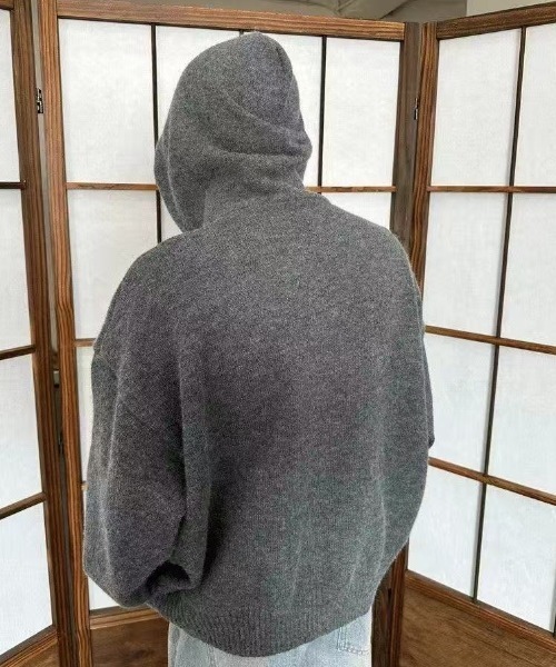 「FreeZone」 長袖ニット F グレー メンズ_画像7