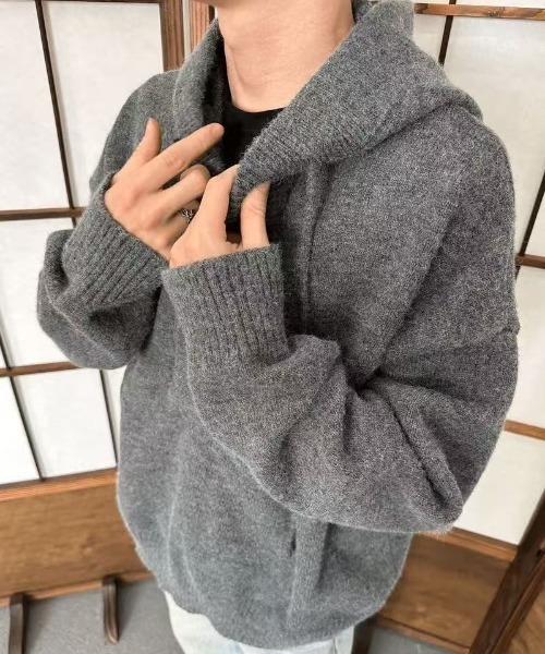 「FreeZone」 長袖ニット F グレー メンズ_画像8