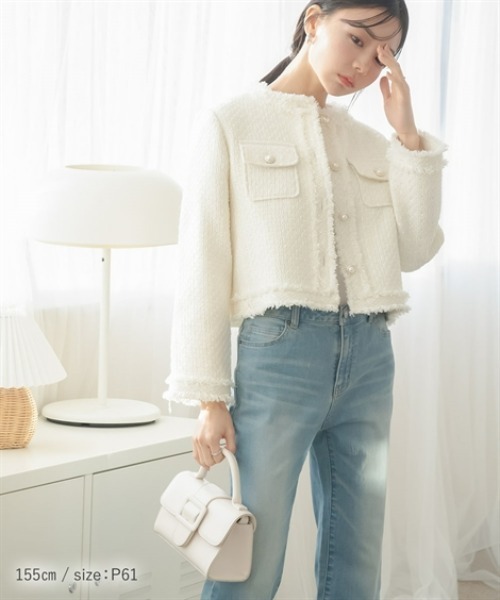 「Petitjo」 ブーツカットデニムパンツ 64 ネイビー レディース_画像6