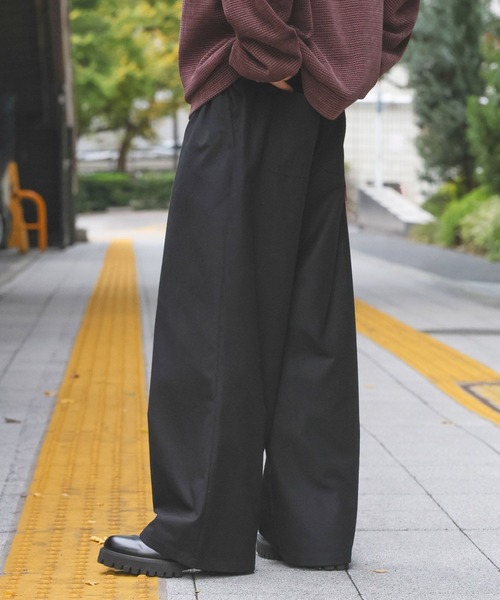 LAKOLE（ラコレ） ワイドパンツ パンツ TR起毛バギーパンツ / 635553