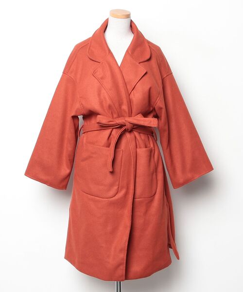 SETUP7（セットアップセブン） チェスターコート 4 レッド レディース