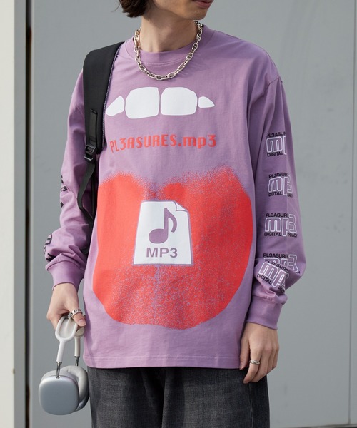 PLEASURES（プレジャーズ） tシャツ PIRACY LONG SLEEVE クルーネック