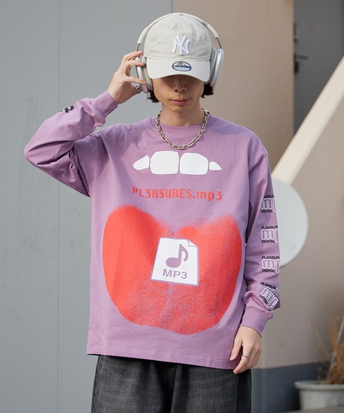 PLEASURES（プレジャーズ） tシャツ PIRACY LONG SLEEVE クルーネック
