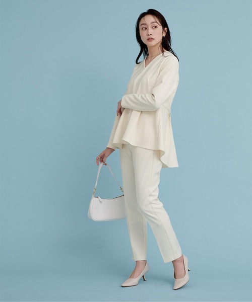 「ur's」 長袖カットソー M ダークネイビー レディース_画像3