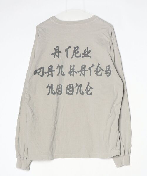 「R JUBILEE」 ワンポイント長袖カットソー FREE グレー レディース_画像2