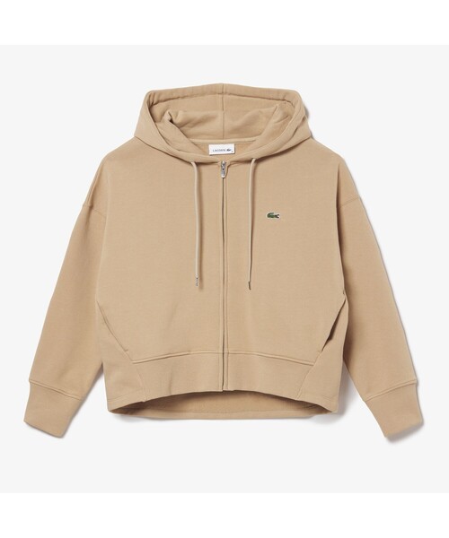 LACOSTE（ラコステ） ジップアップパーカー 38 ホワイト レディース