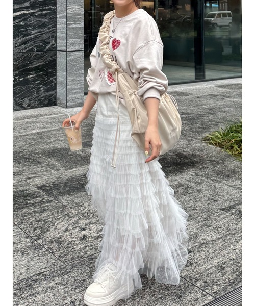 「JUMELLE」 スウェットカットソー FREE アイボリー レディース_画像4