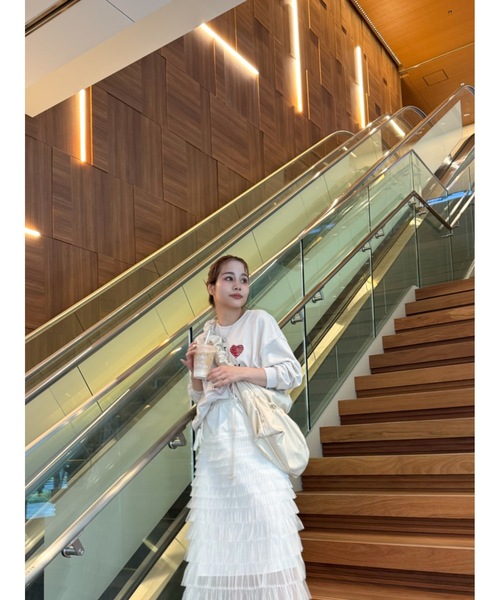 「JUMELLE」 スウェットカットソー FREE アイボリー レディース_画像6