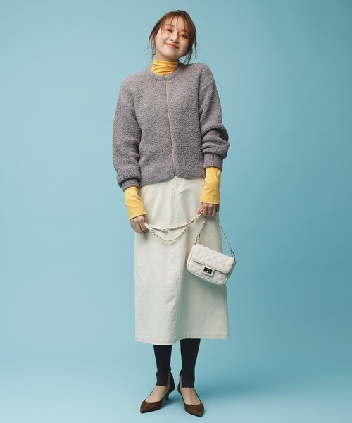 「UNFILO」 タイトスカート X-LARGE グレー レディース_画像2