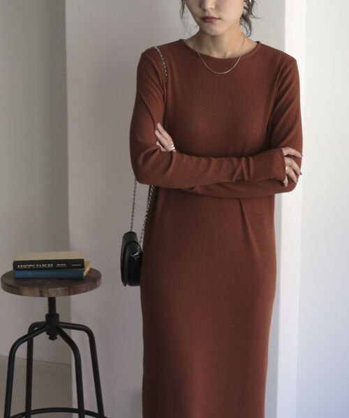 「fredy emue」 長袖ワンピース 38 ブラック レディース_画像4