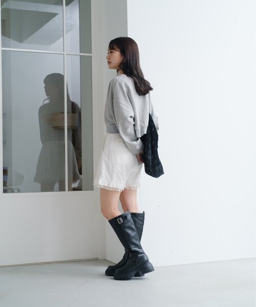 「Kastane」 スウェットカットソー SMALL グレー レディース_画像6