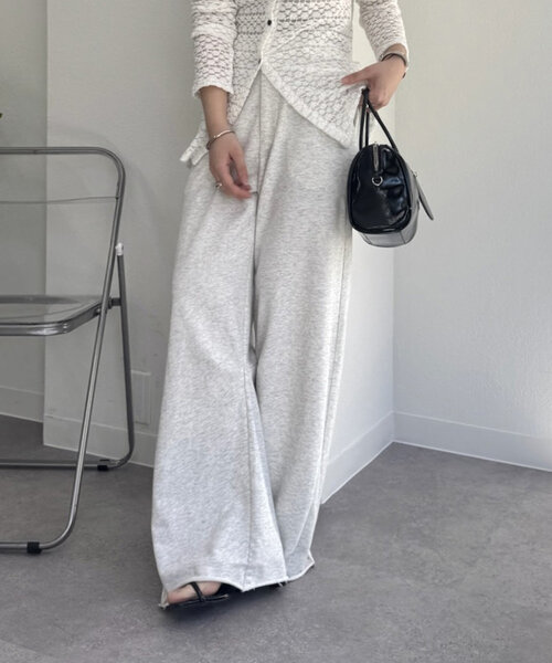 「mystic」 スウェットパンツ 0 ホワイト レディース_画像3