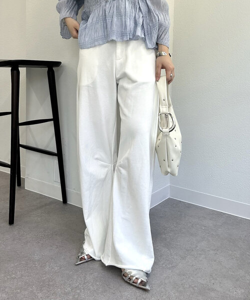 「mystic」 スウェットパンツ 0 ホワイト レディース_画像7