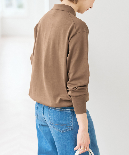 Spick＆Span Emil cotoni ポロシャツニット ピンク Spick＆Span（スピック アンド スパン） ニット セーター Emil cotoni