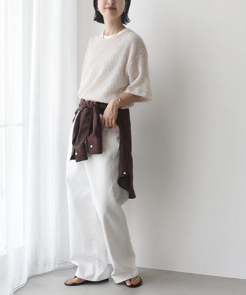 新品　シップス レディース　トップス　カットソー　プルオーバー　Tシャツ ブルー SHIPS - 新品 シップス レディース トップス カットソー プルオーバー