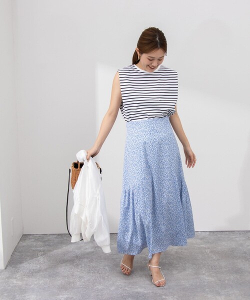 NOLLEY'S(ノーリーズ) フレアスカート 36 ブルー系その他 レディース NOLLEY'S(ノーリーズ) フレアスカート 36 ブルー系その他 レディース