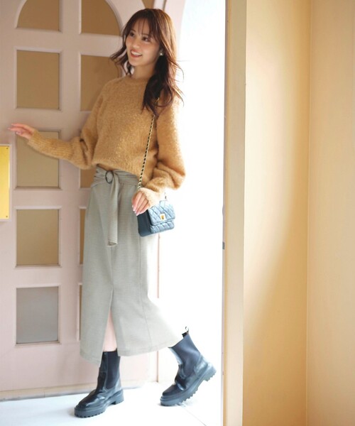 「Feroux」 長袖ニット F ブルー レディース_画像3