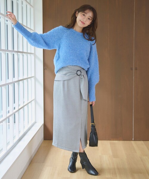 「Feroux」 長袖ニット F ブルー レディース_画像6