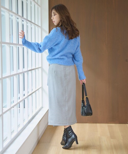 「Feroux」 長袖ニット F ブルー レディース_画像7